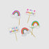 Rainbow <br> Food/Cake Toppers (10pc)